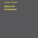 Guide Sheet: FIBERHUBB Splice On Connectors