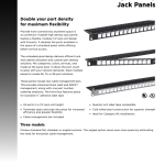 HDPJ High Density Jack Panels