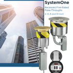 SystemOne Recessed Fire-Rated Poke-Throughs 4,6,8 and 10 Inch