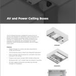 Premise AV and Power Ceiling Boxes