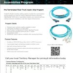 Quick Turn Custom Fiber Trunk Assemblies Program Flyer (Not Laminated)