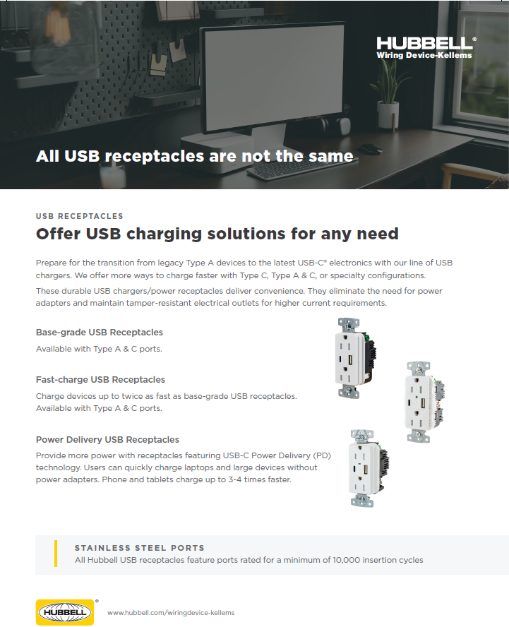 USB Receptacles USB Receptacles Overview Sell Sheet